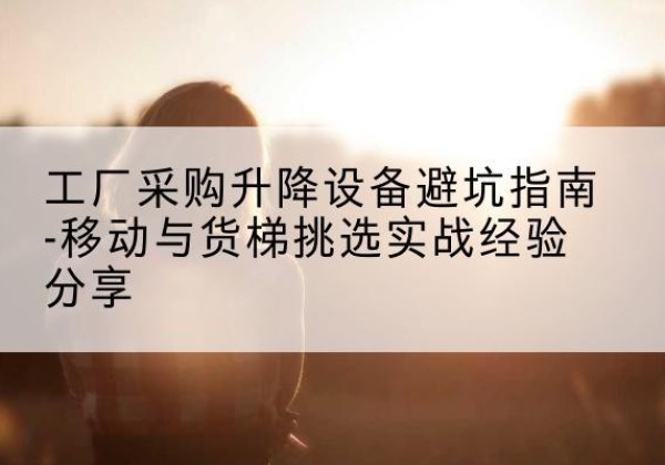 文水移动式升降机怎么选-工厂采购升降设备避坑指南-移动与货梯挑选实战经验分享